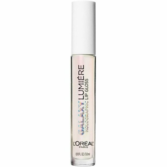 L'Oreal Makeup Infallible Galaxy Lumiere Holographic Lip Gloss, 02 Opal Light - Picture 1 of 3